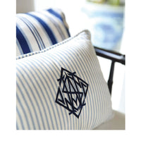 TICKING MONOGRAM LUMBAR