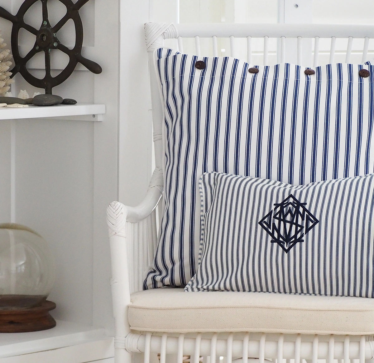 TICKING MONOGRAM LUMBAR