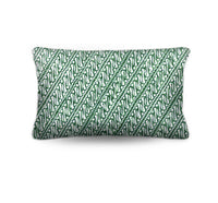 Elevate your space with the Jawa Lumbar Cushion. Features a parrot green batik inspired by Indonesian heritage textiles. Explore the collection now!
