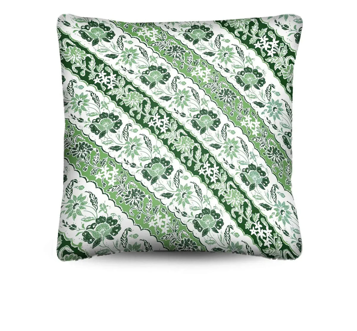 Add a touch of island-inspired style with the Sumatra Cushion. Features a green and white diagonal Batik reversing to crisp ticking. Explore now!