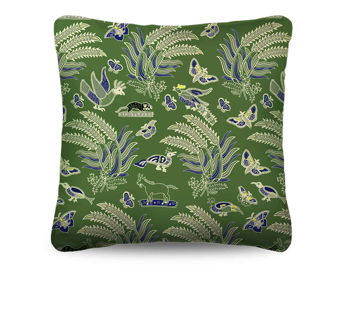 Add a lively accent to your home with the Malacca Batik Cushion. Features a 100% cotton print inspired by the Malacca Straits. Discover the collection now!
